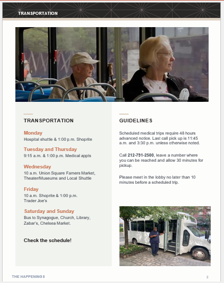 Rebranded Capstone transportation page with a hero photo and two column layout